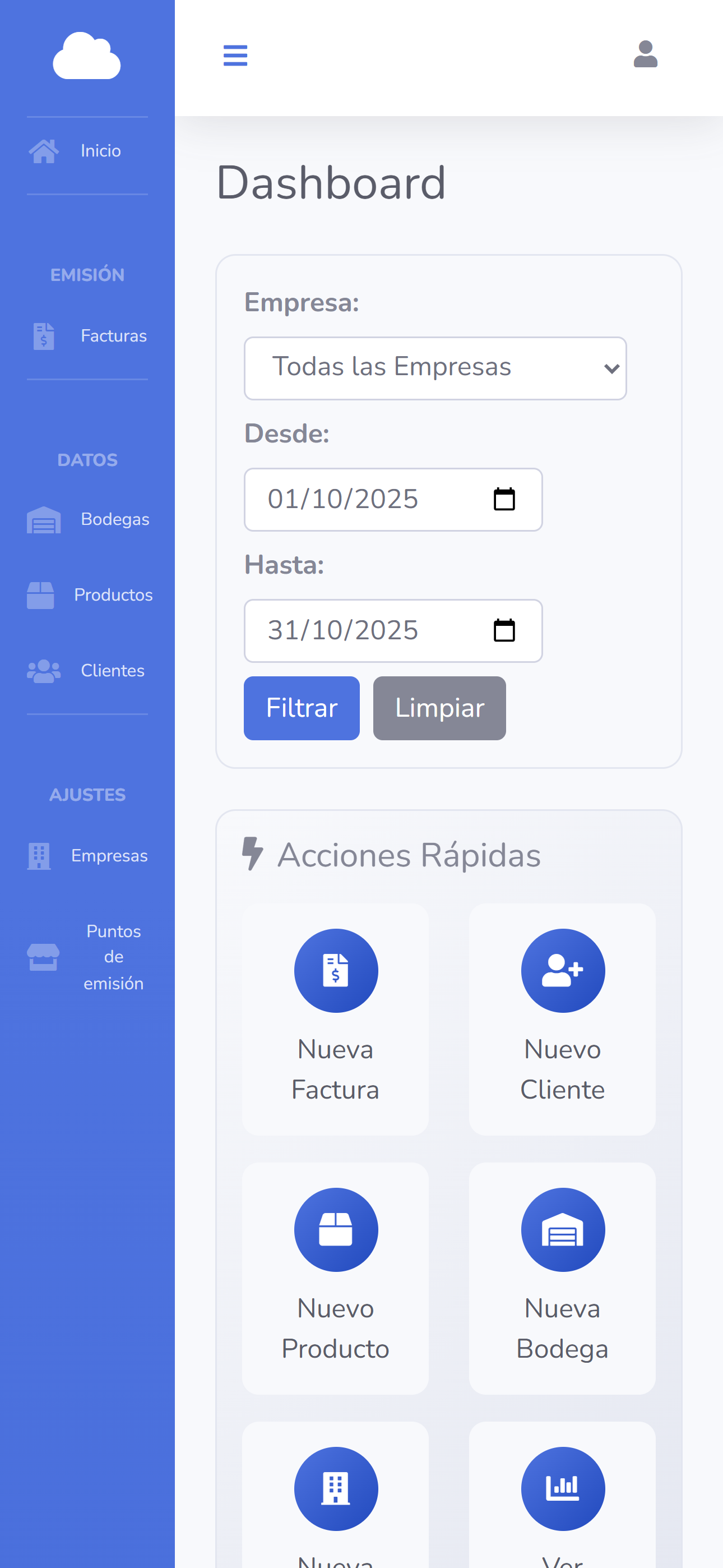 Accesos Rápidos FacTheo